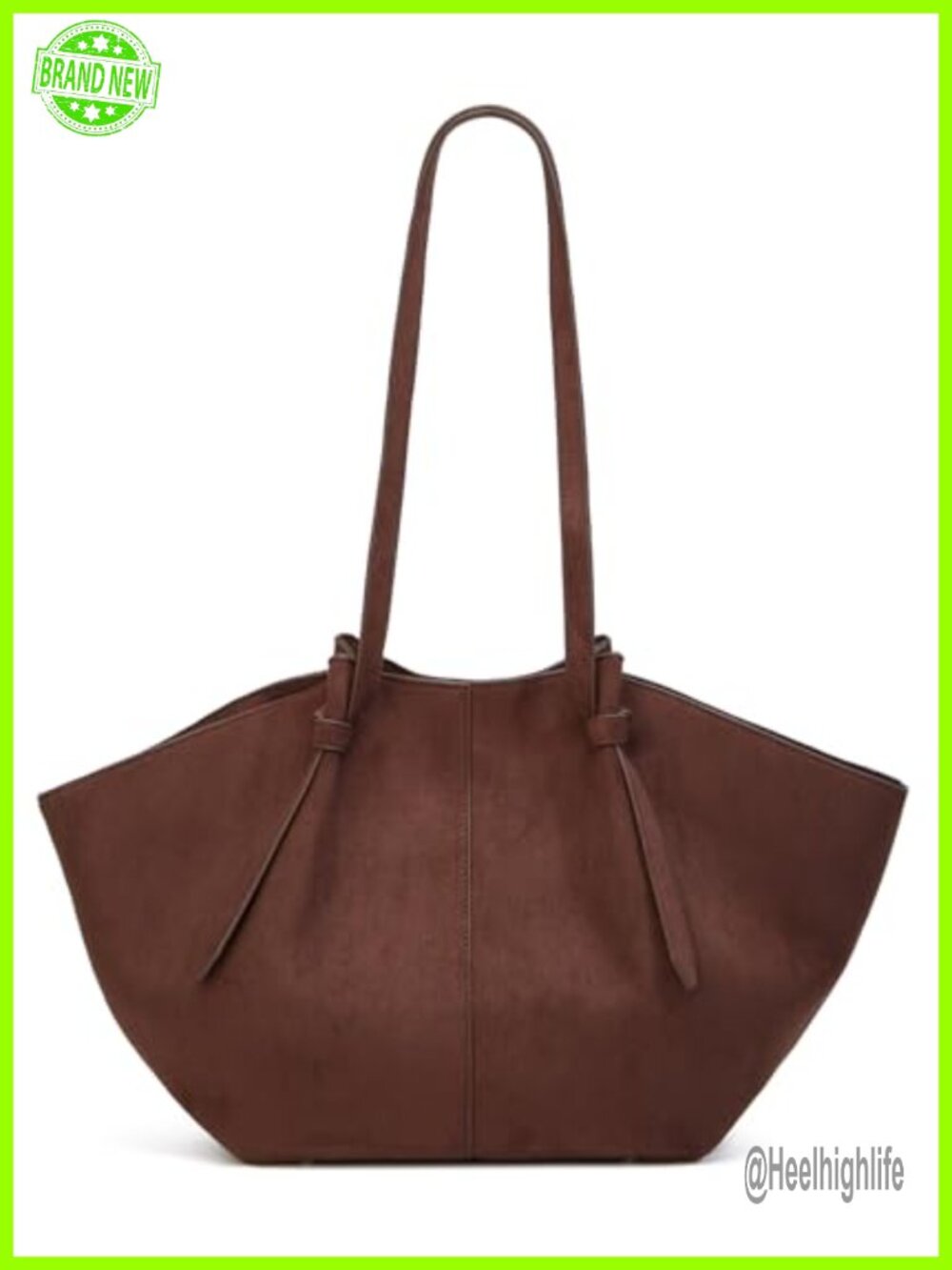 Slouchy Suede Tote Bag Women Crossbody Hobo Shoulder Purse Travel Handbag